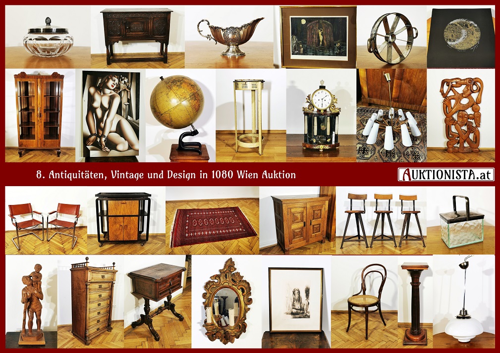 8. Antiquitäten, Vintage und Design in 1080 Wien Auktion