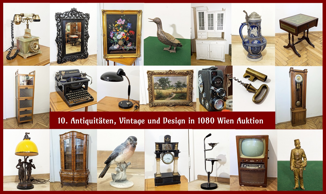 10. Antiquitäten, Vintage und Design in 1080 Wien Auktion