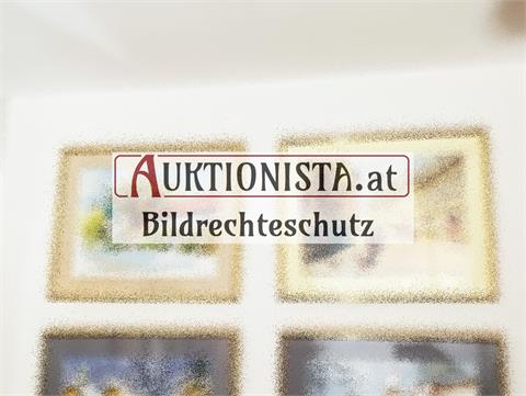 Zwei Aquarelle auf Papier "Wien, Kahlenbergstraße" und "Pötschach Schloss Leonstein" signiert Seidler